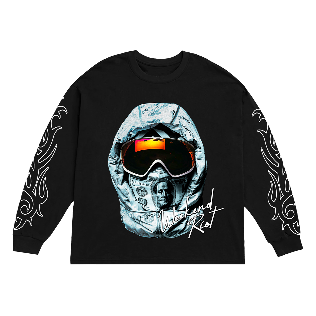 GET MONEY NO LOVE LONG SLEEVE BLACK