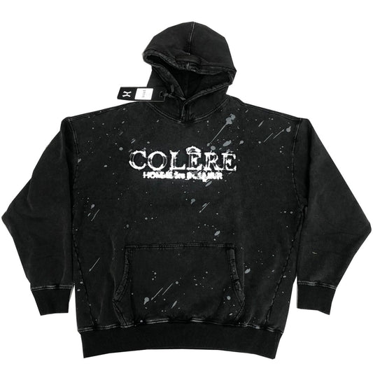 HUDSON COLERE 385GSM OVERSIZED HOODY (529) BLACK ACID