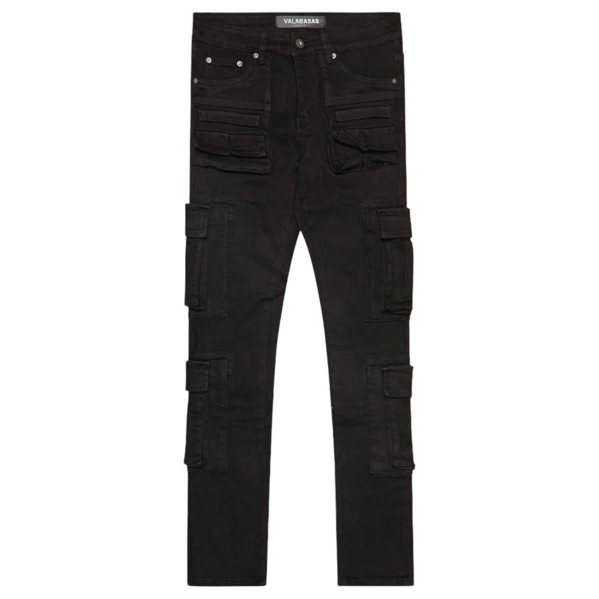 VALABASAS "GENERAL" BLACK WASHED SKINNY PANTS (VLBS-VJ2-1002)