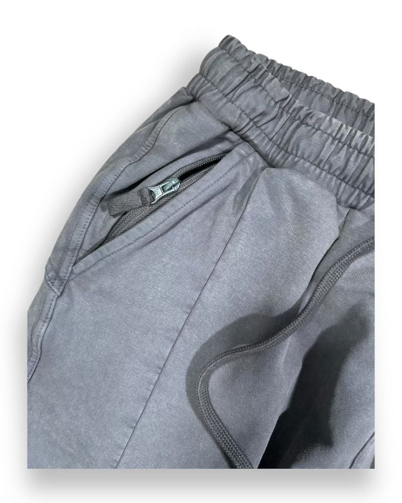 HUDSON PATCHWORK FLEECE BAGGY JOGGER (537) GREY ACID