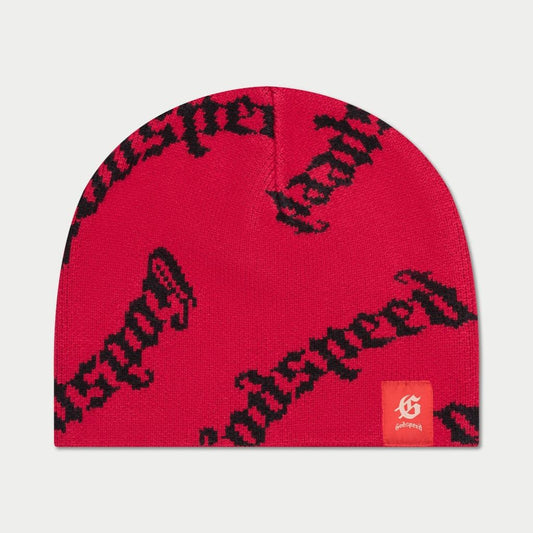 GODSPEED OG Logo Beanie Hat (RED)