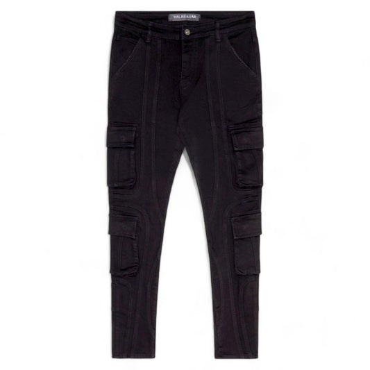 VALABASAS "PATCHFADE" BLACK SKINNY JEANS (VLBS-SK-21)