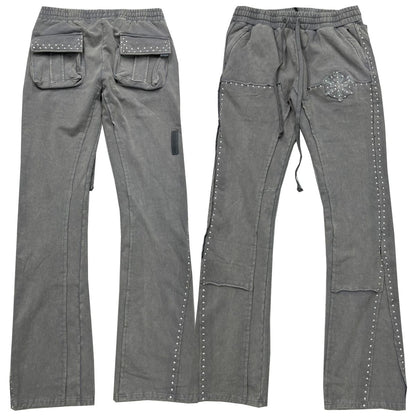 HUDSON METAL FLEECE FLARE JOGGER (539) GREY