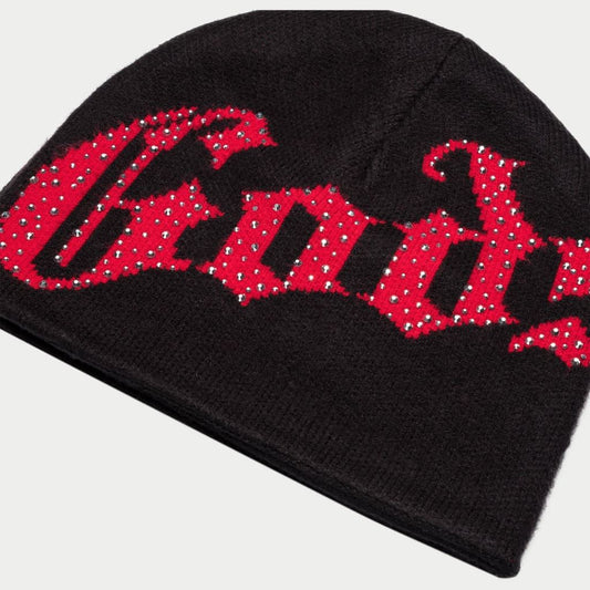 GODSPEED OG Logo Studded Beanie 'BLACK/RED'