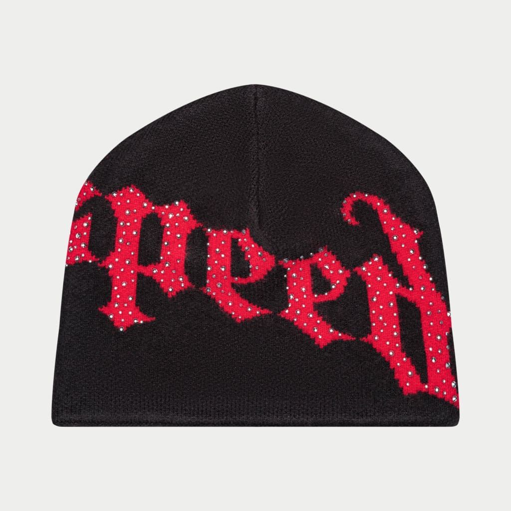 GODSPEED OG Logo Studded Beanie 'BLACK/RED'