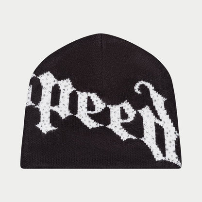 GODSPEED OG Logo Studded Beanie 'BLACK/WHITE'