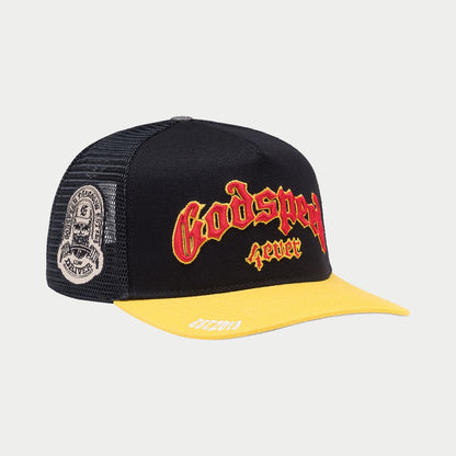 GS FOREVER TRUCKER HAT (BLK /YELLOW/RED)