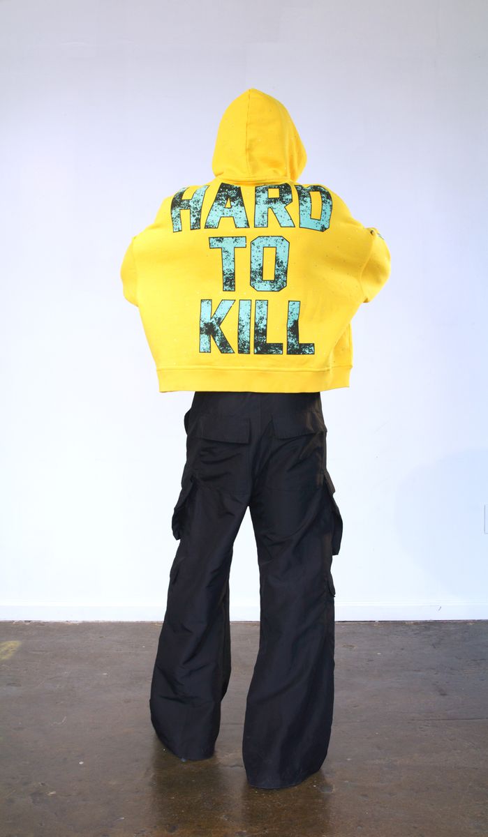 WRATHBOY RHINESTONES WRATH HOODIE (WB05-086 YELLOW)