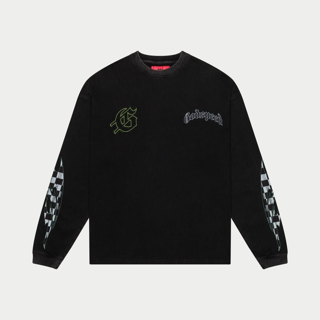 Godspeed CrashOut LS T-shirt (Black Wash)