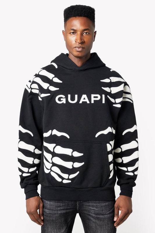 GUAPI  Obsidian Black Hell Dragger Hoodie