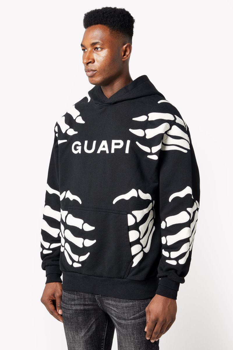 GUAPI  Obsidian Black Hell Dragger Hoodie