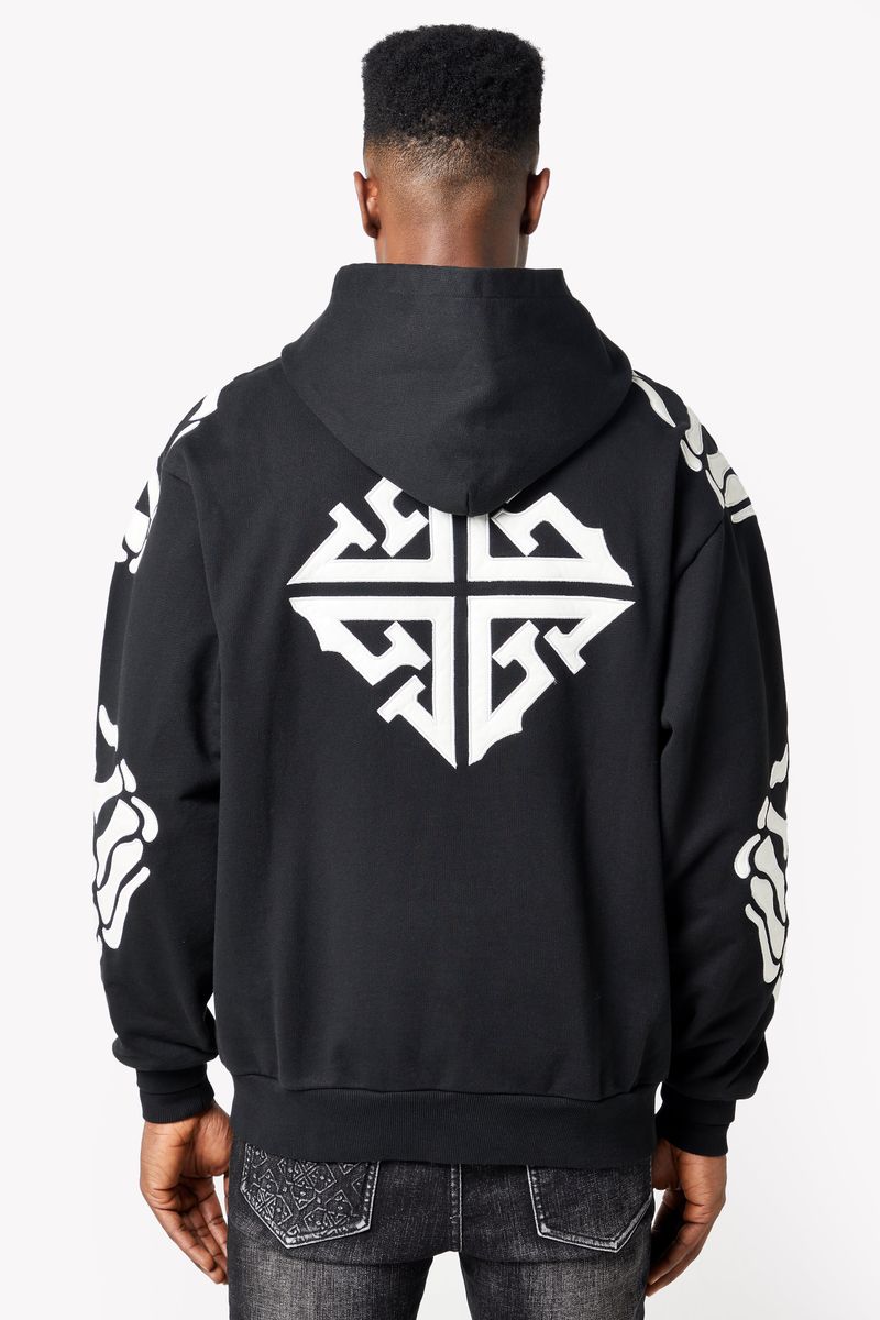 GUAPI  Obsidian Black Hell Dragger Hoodie