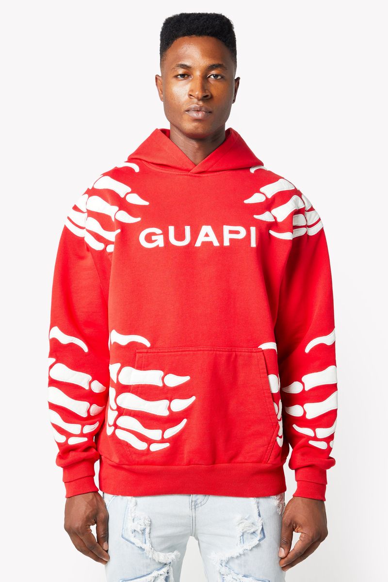 GUAPI Blood Red Hell Dragger Hoodie