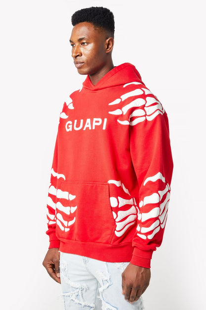 GUAPI Blood Red Hell Dragger Hoodie