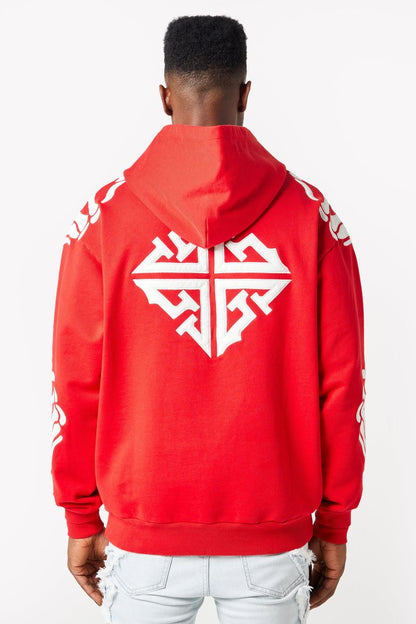 GUAPI Blood Red Hell Dragger Hoodie