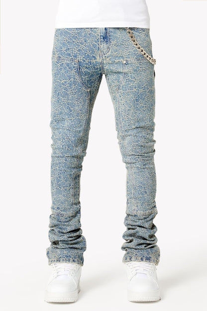 GUAPI Vintage Blue Laser Denim