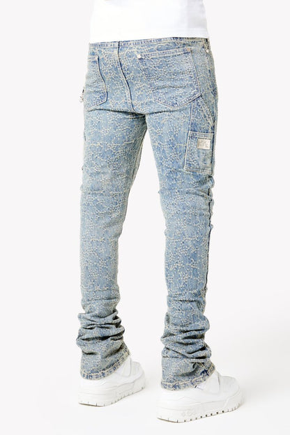 GUAPI Vintage Blue Laser Denim