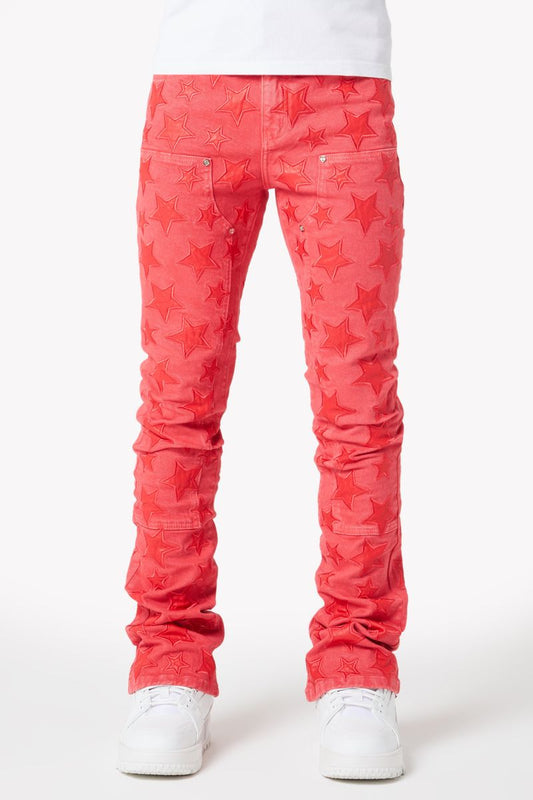 GUAPI Raspberry Red Stars Denim