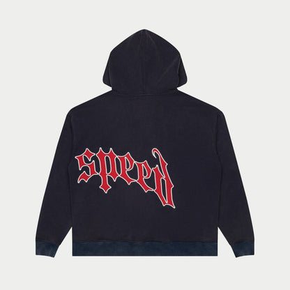 GOD SPEED 'OG Logo Sweatsuit' (Navy/Red)