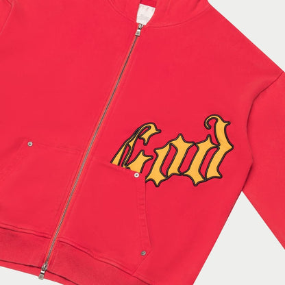 GOD SPEED 'OG Logo Sweatsuit' (Red/Yellow)