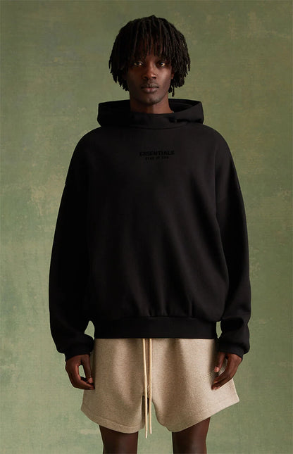 FEAR OF GOD ESSENTIALS HOODIE 'JET BLACK 2.0'