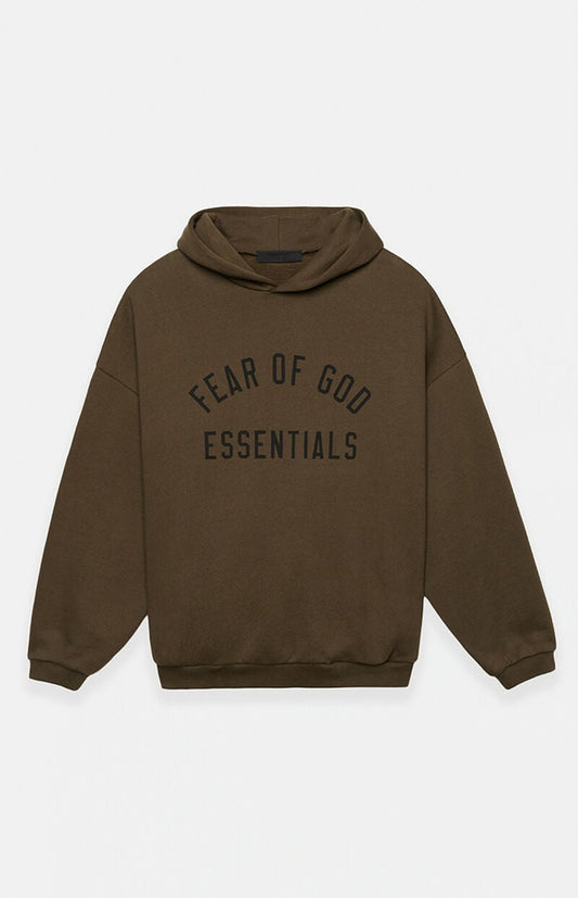 Fear of God Essentials Olive Fleece Hoodie 24