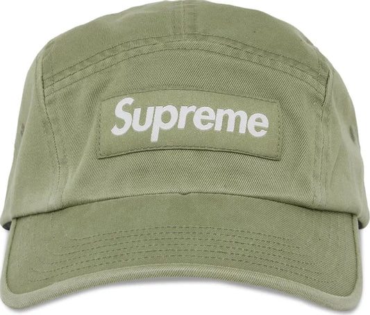 SUPREME WASHED CHINO TWILL CAMP CAP LT OLIVE