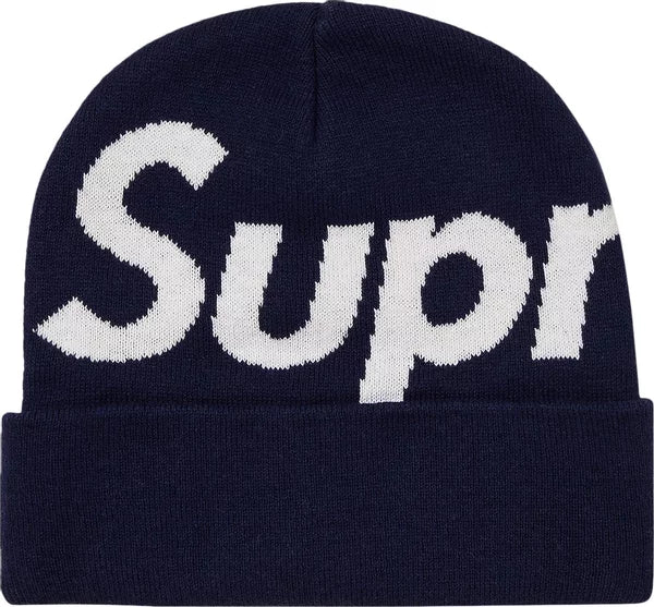 Supreme Big Logo Beanie 'Navy'