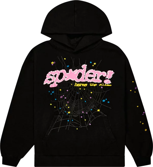 SP5DER BLACK P*NK V2 HOODIE 'BLACK'