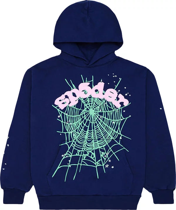 SP5DER OG Web Hoodie 'Navy'