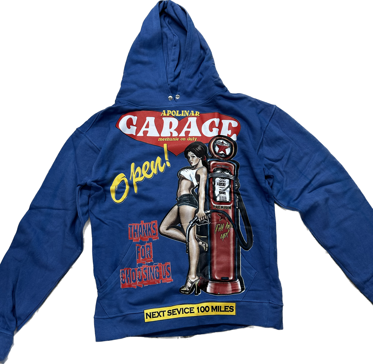 APOLINAR GARAGE II HOODIE PLR-010 ROYAL