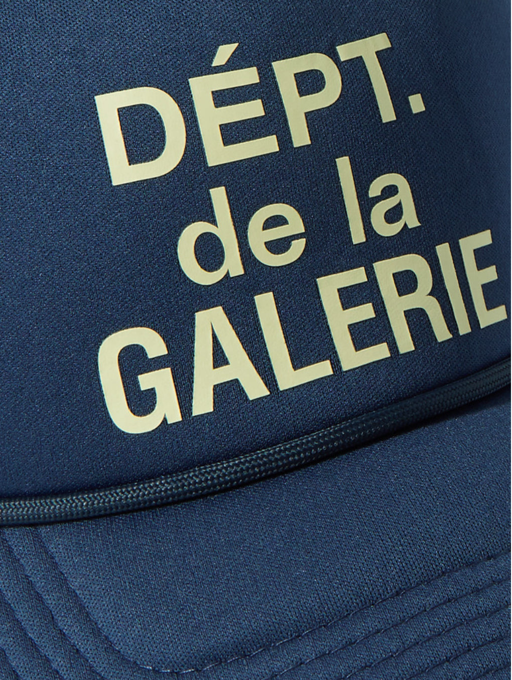 GALLERY DEPT. Logo-Print Canvas and Mesh Trucker Cap-NAVY