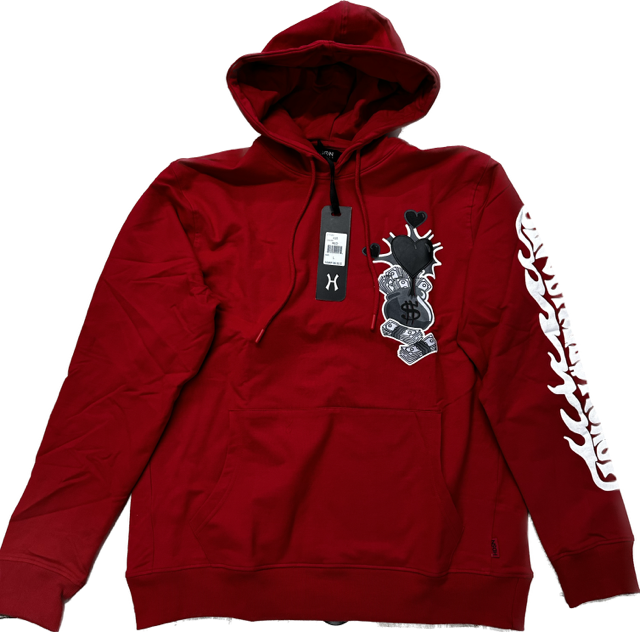 HUDSON DUCK MONEY HOODY 435 'RED'