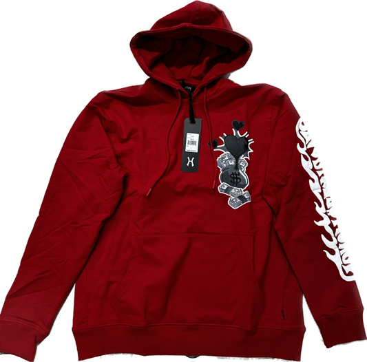 HUDSON DUCK MONEY HOODY 435 'RED'