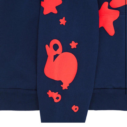 SP5DER  BELUGA  HOODIE 'NAVY'