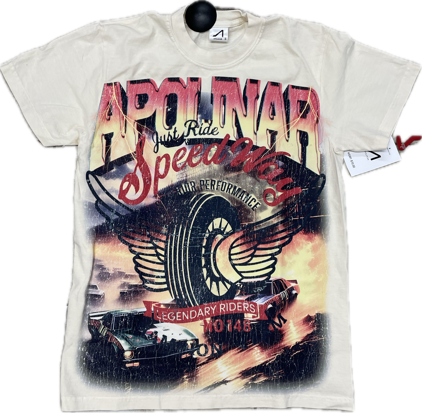 APOLINAR SPEED WAY T-SHIRT-APR401 'OFF WHITE'