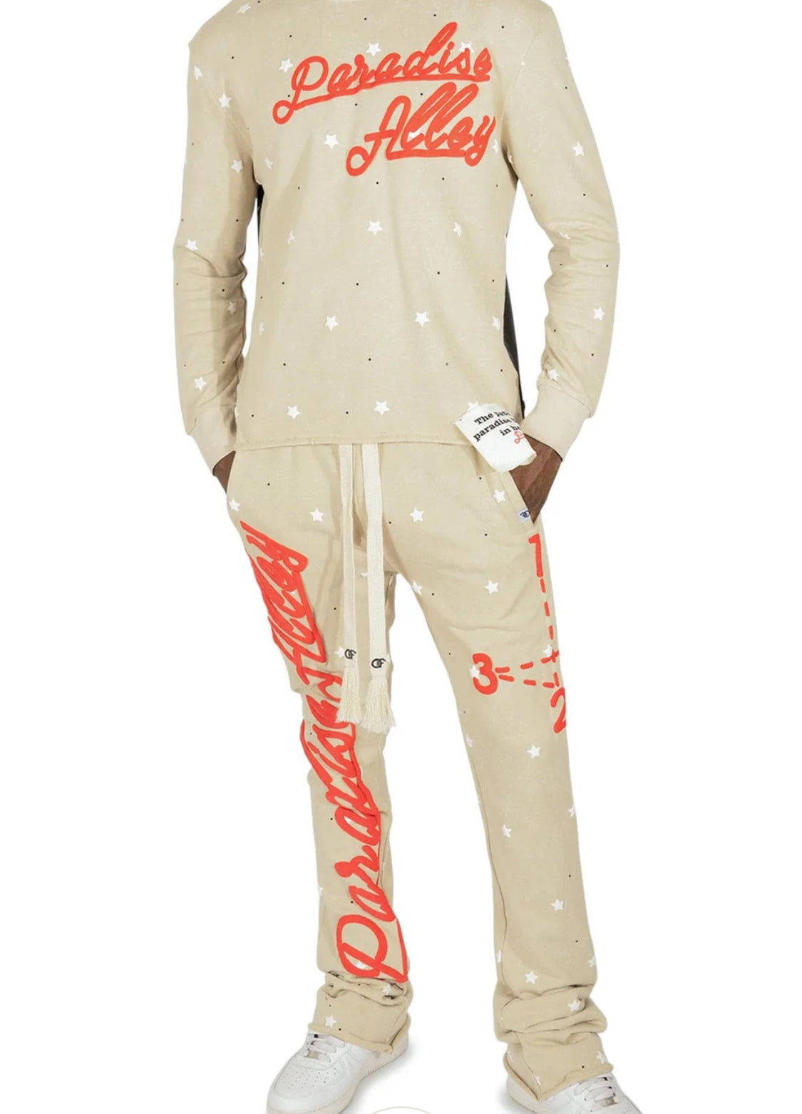 FROST ORIGINALS F304 Paradise Alley Jogger Set - Oat