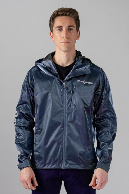 WOODPECKER MEN'S WIND SHELL - BLUE DIAMOND