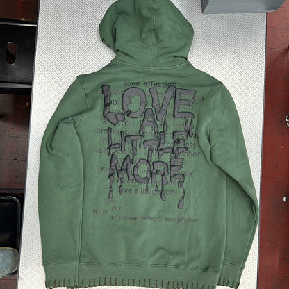 HUDSON LOVE A LITTLE MORE 385GSM HOODY (467)OLIVE