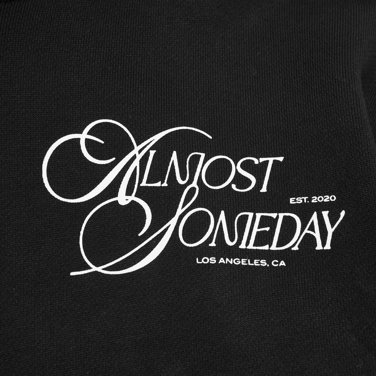 ALMOST SOMEDAY STAIRWAY HOODIE C9-95-BLACK