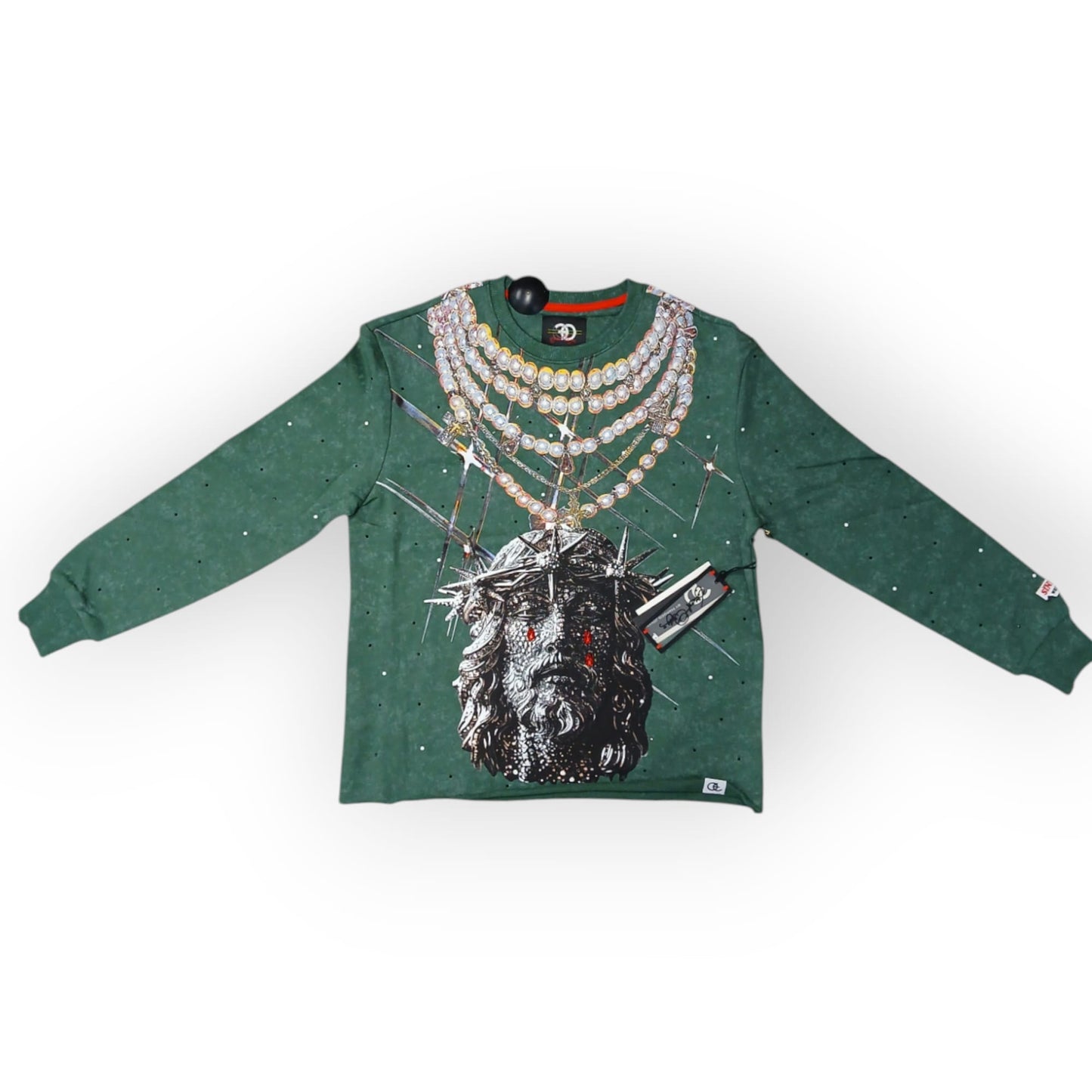 FROST SINNERS WELCOME CREWNECK F4121 (GREEN)