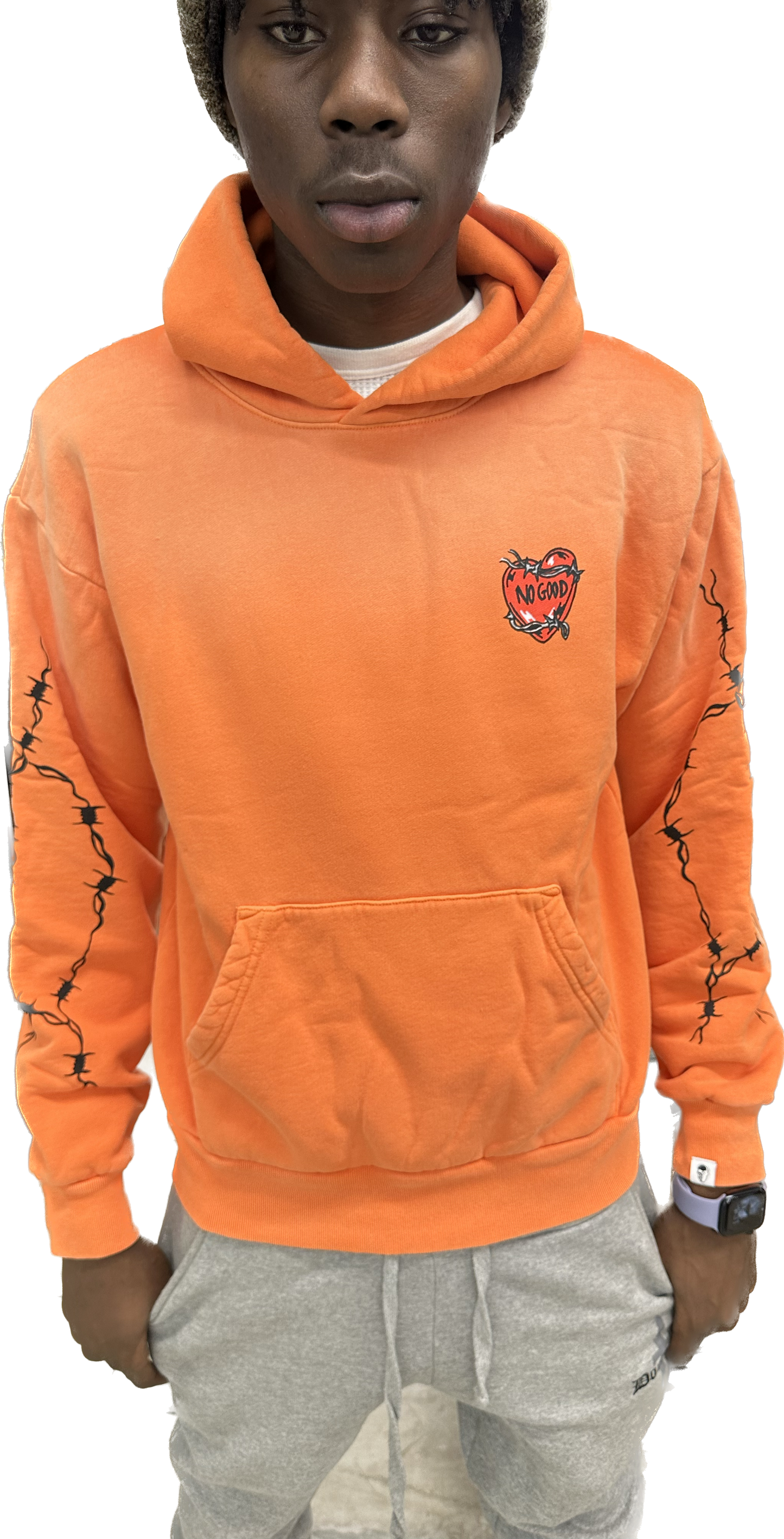 WARREN LOTAS HARD LOVE  HOODIE 'ORANGE'