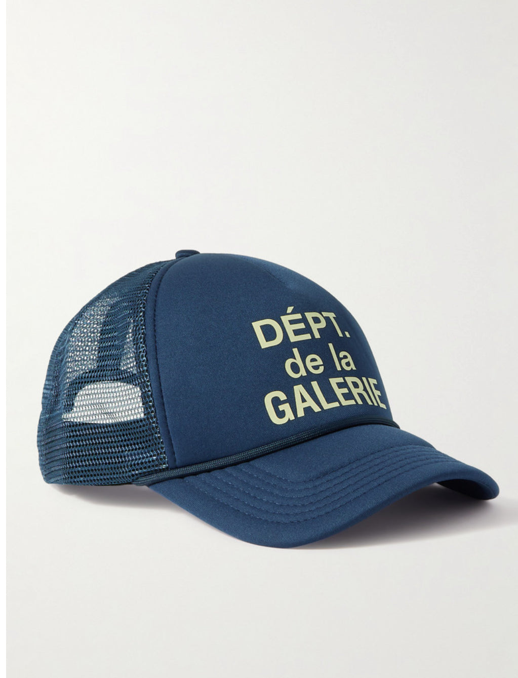 GALLERY DEPT. Logo-Print Canvas and Mesh Trucker Cap-NAVY