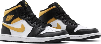 Air Jordan 1 Mid 'Black University Gold' 554724-177