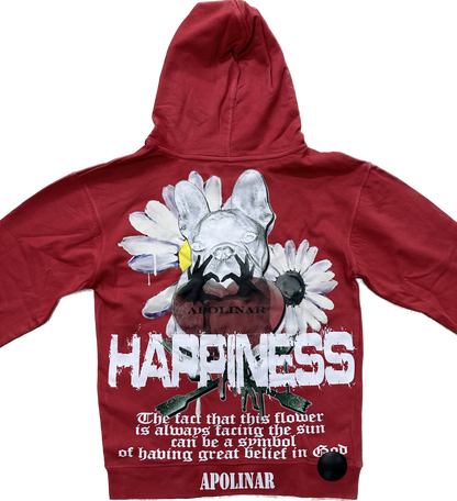 APOLINAR HAPPINESS II+ HOODIE PLR-081 RED