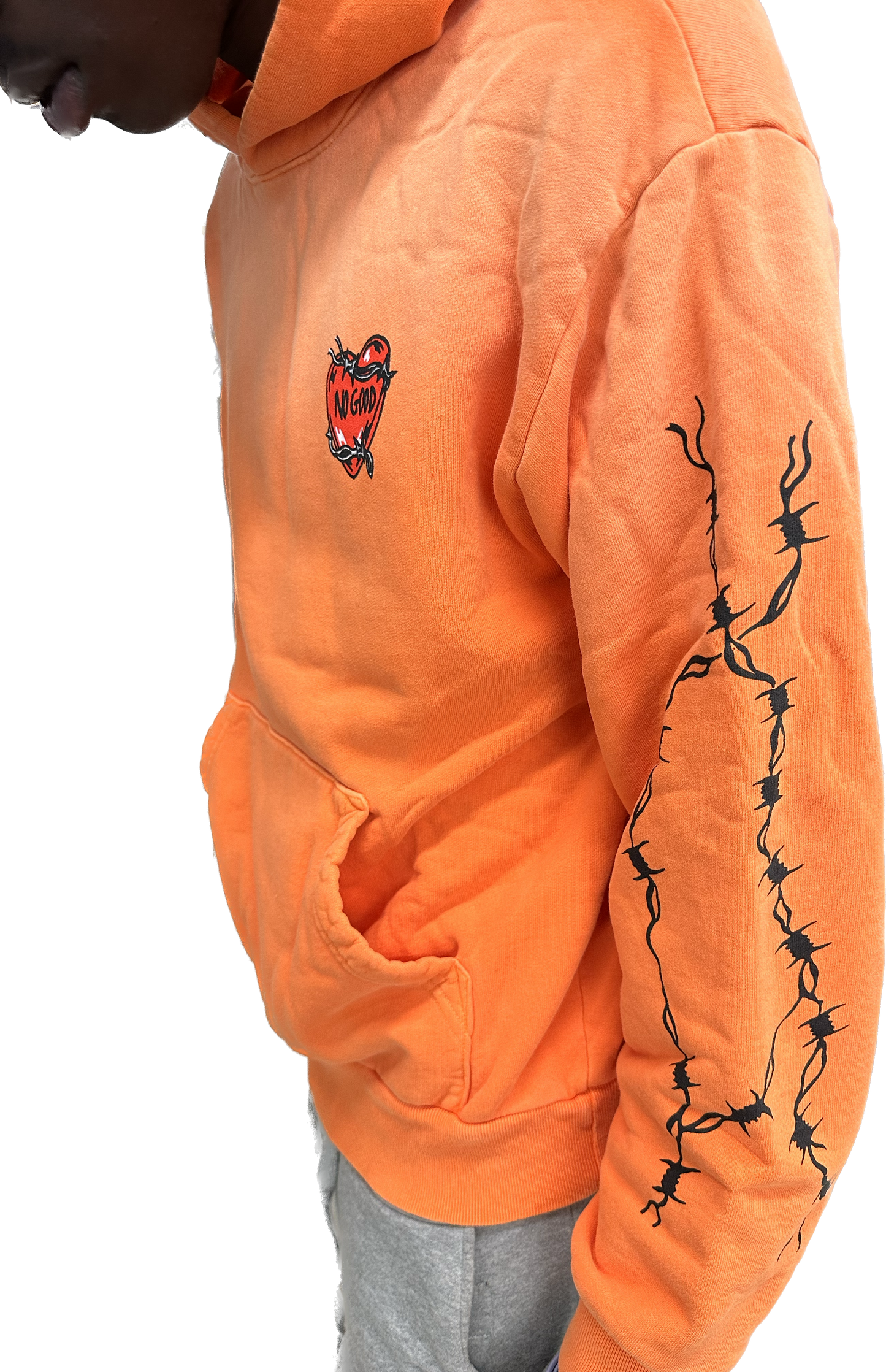 WARREN LOTAS HARD LOVE  HOODIE 'ORANGE'