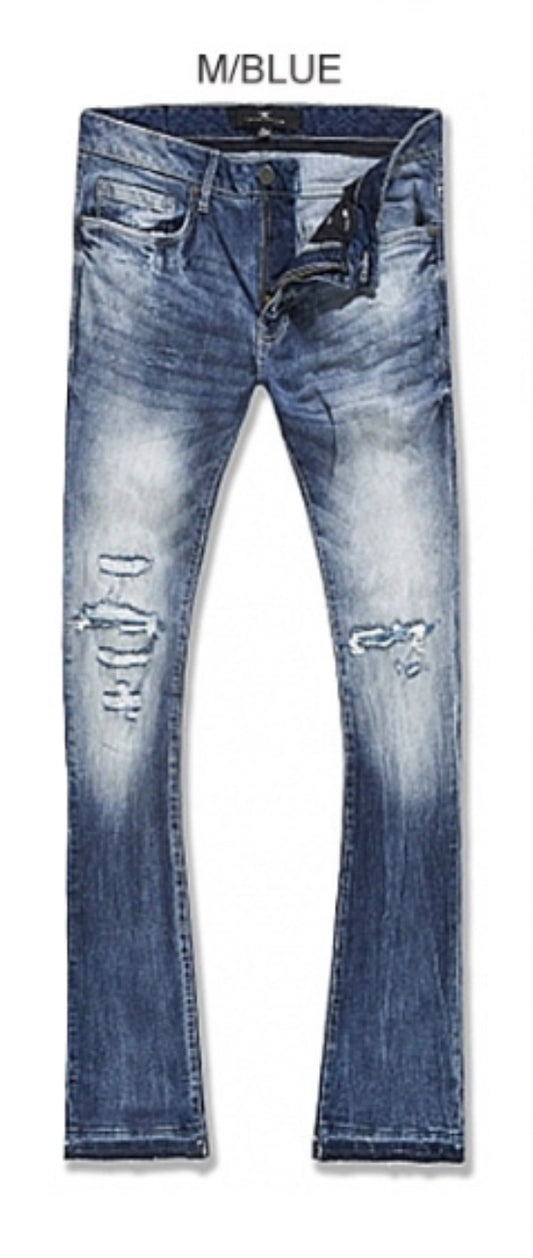 JORDAN CRAIG  STACKED PANTS BAKED SHREDS) JTF1214-M BLUE