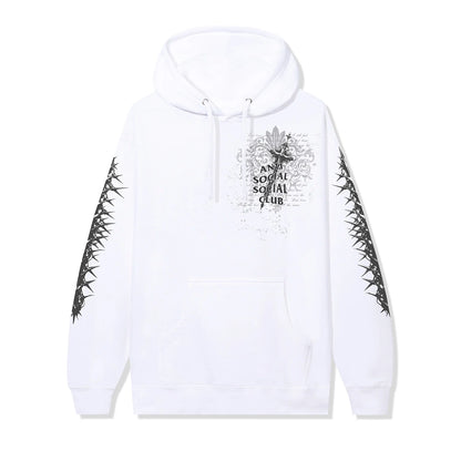 Anti Social Social Club Anguish Pullover Hoodie-White