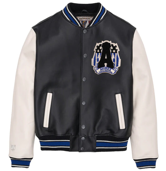 AVIREX AMERICAN VARSITY JACKET AVF231O05-001 BLACK