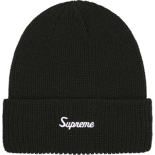 SUPREME LOOSE GAUGE BEANIE- BLACK